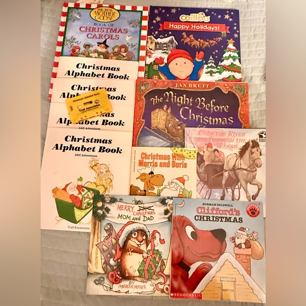 Lot of 11 Children’s Books Classroom Christmas Winter Carols Reading Center